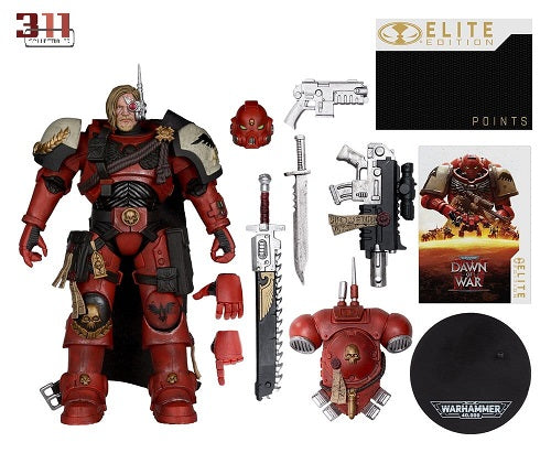 McFarlane Toys - Elite Edition - Warhammer 40,000: Dawn of War - Captain Cyrus (Dawn of War 4) - 20 cm Action Figure