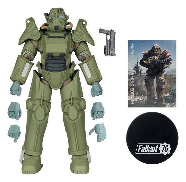 McFarlane Toys - Gaming Edition - Fallout 76 - T-45 Military Armor (Red Platinum Edition) - 20 cm Action Figure