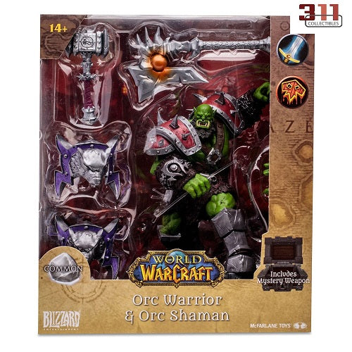 McFarlane Toys - World of Warcraft - Orc: Warrior / Shaman (Common Edition) - 15cm Action Figure