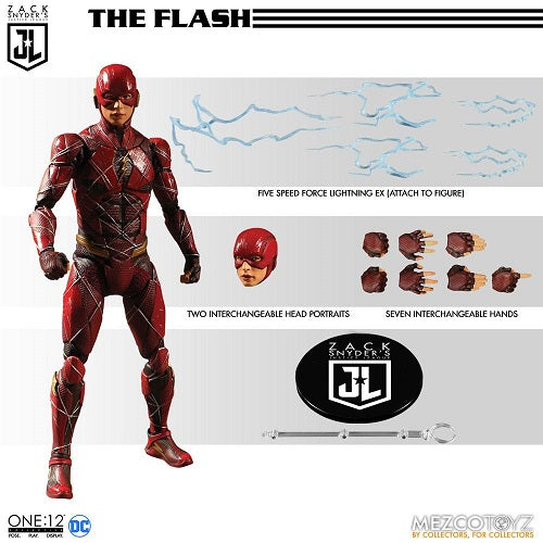 Mezco - One:12 Collective - DC Universe - Zack Snyder's Justice League - Superman, Batman & The Flash (3-Pack Steelbox Deluxe Set) - 1/12 Action Figures