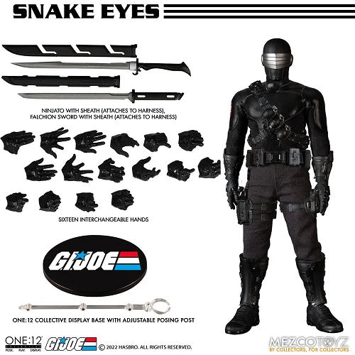 Mezco - One:12 Collective - G.I. Joe - Snake Eyes (Deluxe Edition, Light-Up) - 1/12 Action Figure