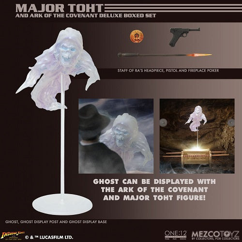 Mezco - One:12 Collective - Indiana Jones: Raiders of the Lost Ark - Major Toht & Ark of the Covenant (Deluxe Edition) - 1/12 Action Figure