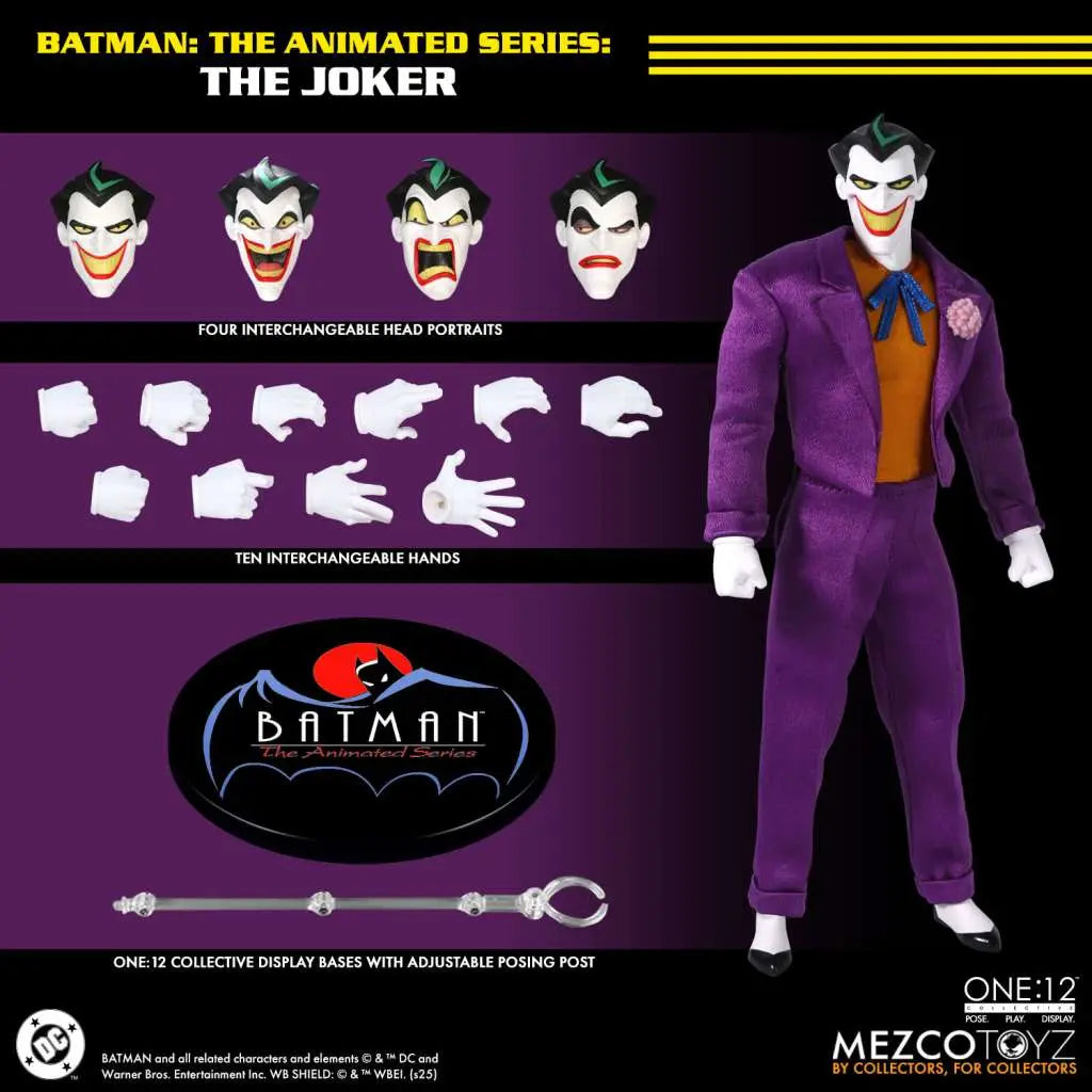 Mezco - One:12 Collective - Batman: The Animated Series - The Joker - 1/12 Skala (17 cm) Actionfigur