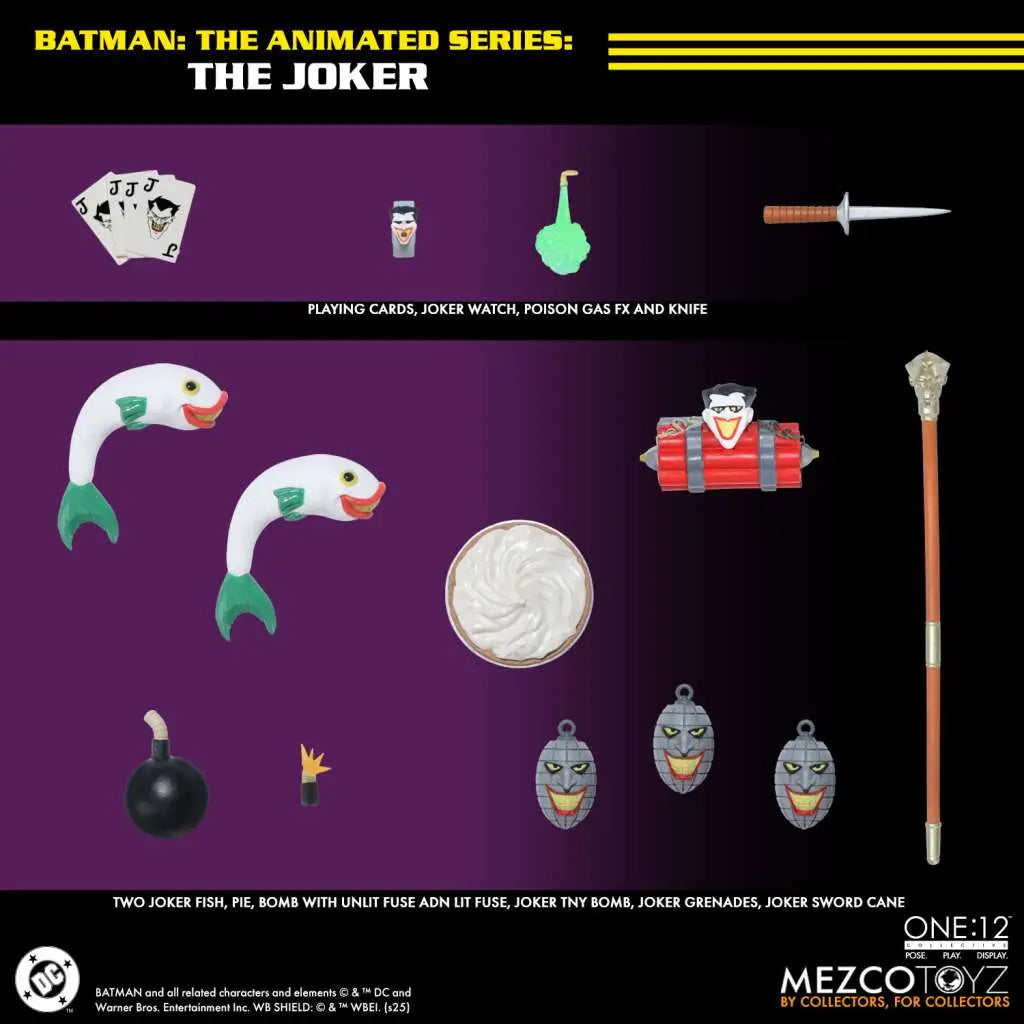 Mezco - One:12 Collective - Batman: The Animated Series - The Joker - 1/12 Skala (17 cm) Actionfigur