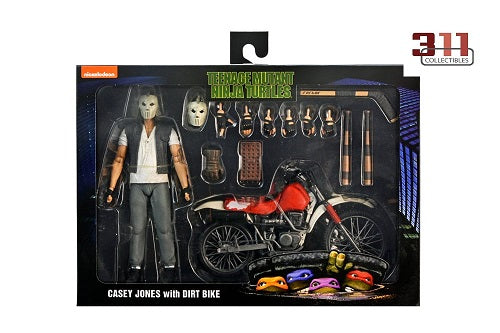 NECA - Teenage Mutant Ninja Turtles - (1990 Movie) Deluxe Movie Realization - Casey Jones (with dirt bike) - 7″ (18 cm) Action Figure