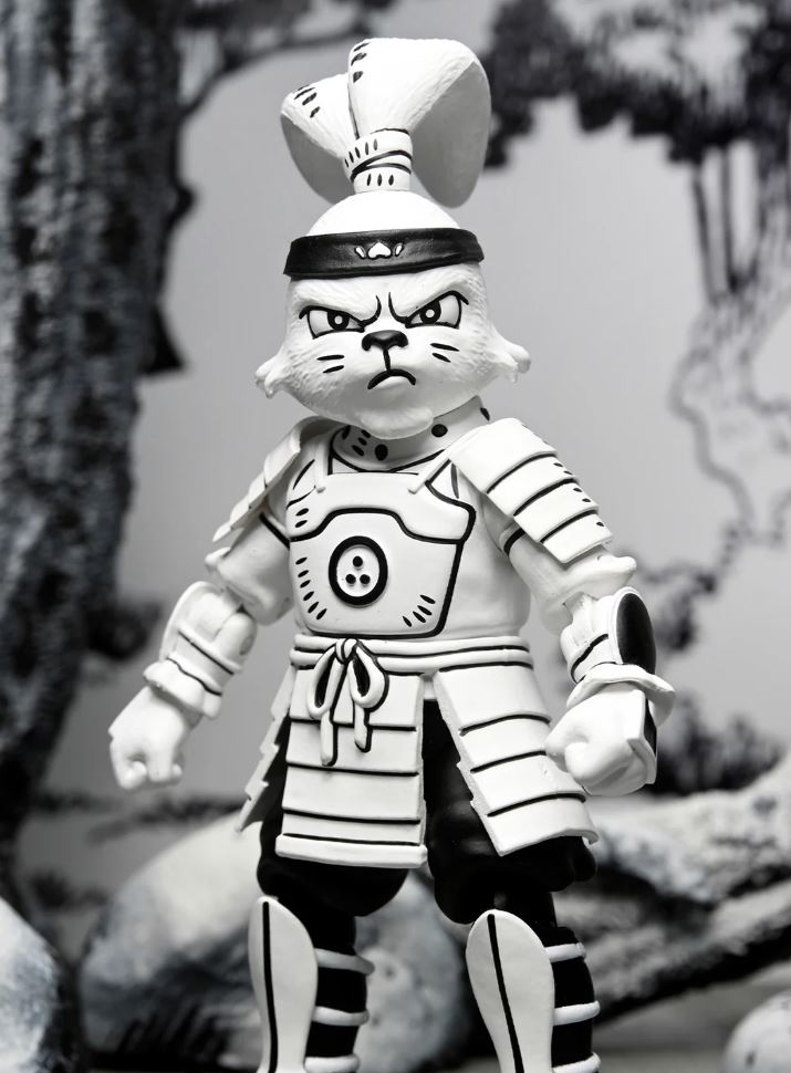NECA - Usagi Yojimbo - Samurai Usagi Yojimbo (Schwarz-Weiß) - 7″ Actionfigur