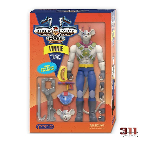Nacelle - Biker Mice from Mars - Vinnie (Mouse with a Cool Attitude) - 17 cm Action Figure
