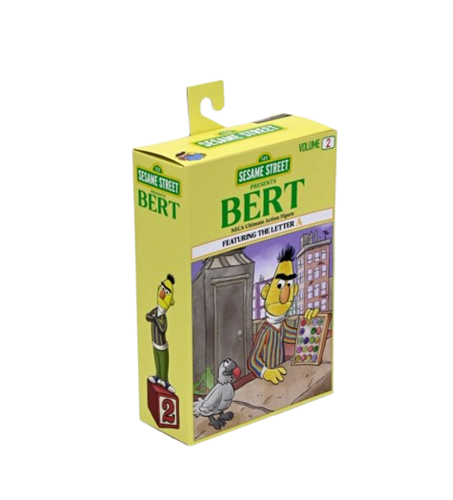 NECA - Ultimate - Sesame Street - Bert (Featuring the Letter A) - 7” Action Figure