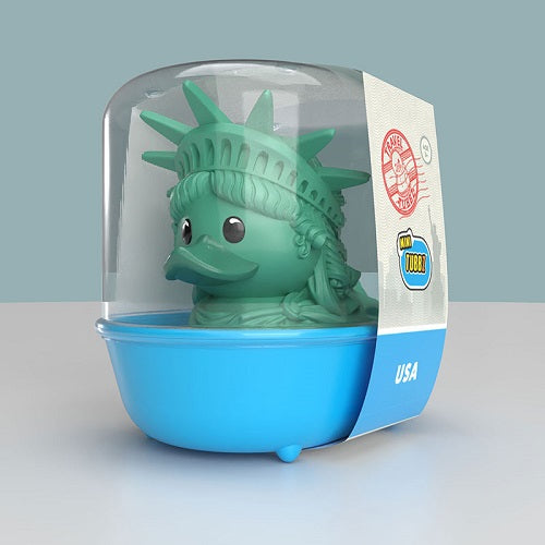 Numskull - TUBBZ Mini - Travel: USA - Lady Liberty - 5 cm Collectible Duck met badkuipdisplay (Boxed Edition)