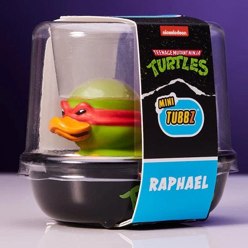 Numskull - TUBBZ Mini - Teenage Mutant Ninja Turtles - Raphael - 5 cm Collectible Duck met badkuipdisplay (Boxed Edition)