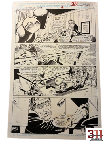 Original Comic Art - Spiderman Unlimited #07 - Page #35 - Bob McLeod (incl. signature, 1993)