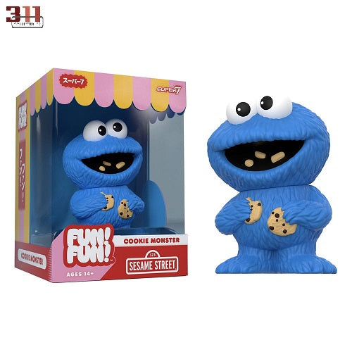 Super7 - FUN! FUN! - Sesame Street - Cookie Monster (Wave 02) - 13 cm Vinyl Action Figure