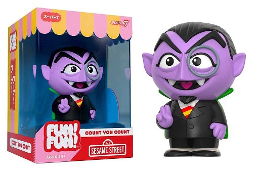 Super7 - FUN! FUN! - Sesame Street - Count von Count (Wave 01) - 18 cm Vinyl Action Figure