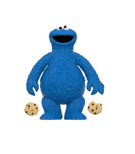 Super7 - ReAction - Sesame Street - Cookie Monster (Vague 02) - Figurine articulée de 9,5 cm