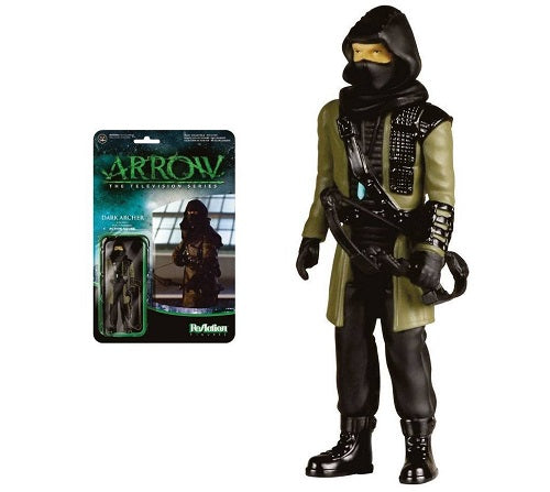 Super7 - ReAction - Arrow (La série télévisée) - Dark Archer (Non frappé) - Figurine articulée de 9,5 cm
