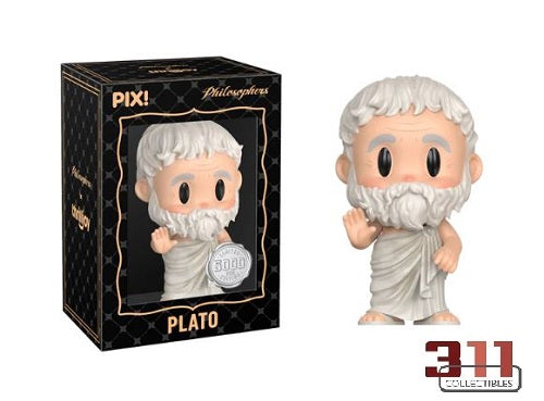 Thrilljoy - PIX! - Philosophers - Plato - 10 cm Collectible Figure (5000pcs, Geopende Hero (Common) Variant)