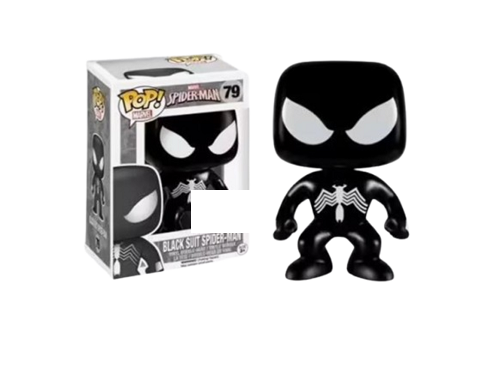Funko POP! - Marvel - Black Suit Spider-man #79 - Underground Toys Exclusive - Vinyl Figure