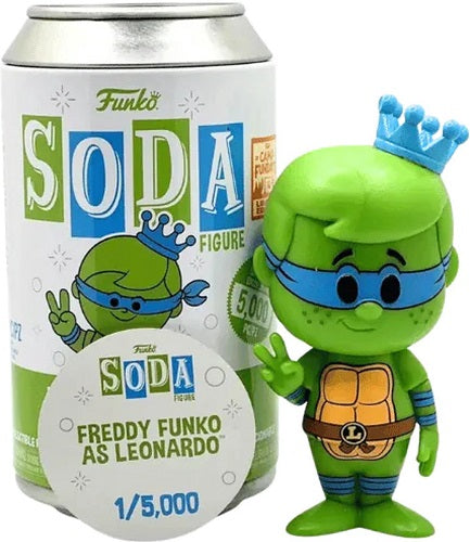 Funko Soda - Freddy Funko - Teenage Mutant Ninja Turtles - Freddy Funko as Leonardo (5000, Camp Fundays 2023) - Vinyl Figure