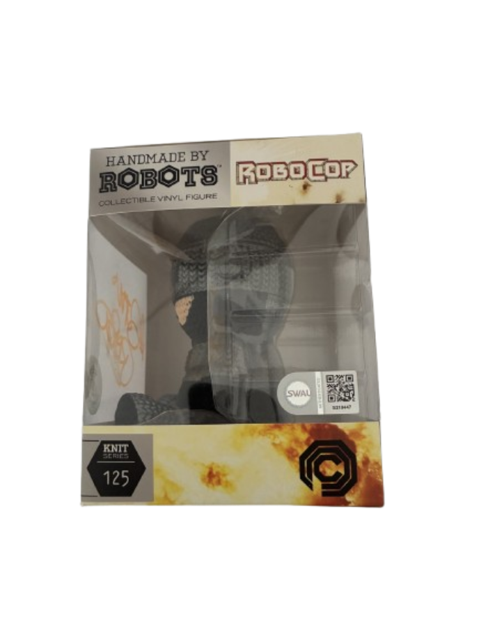Handmade by Robots - RoboCop - Battle Damaged RoboCop #125 (ECCC 2022 Exclusive, LE 1000, Gesigneerd door Peter Weller, SWAU COA) - 5″ Vinyl Figure