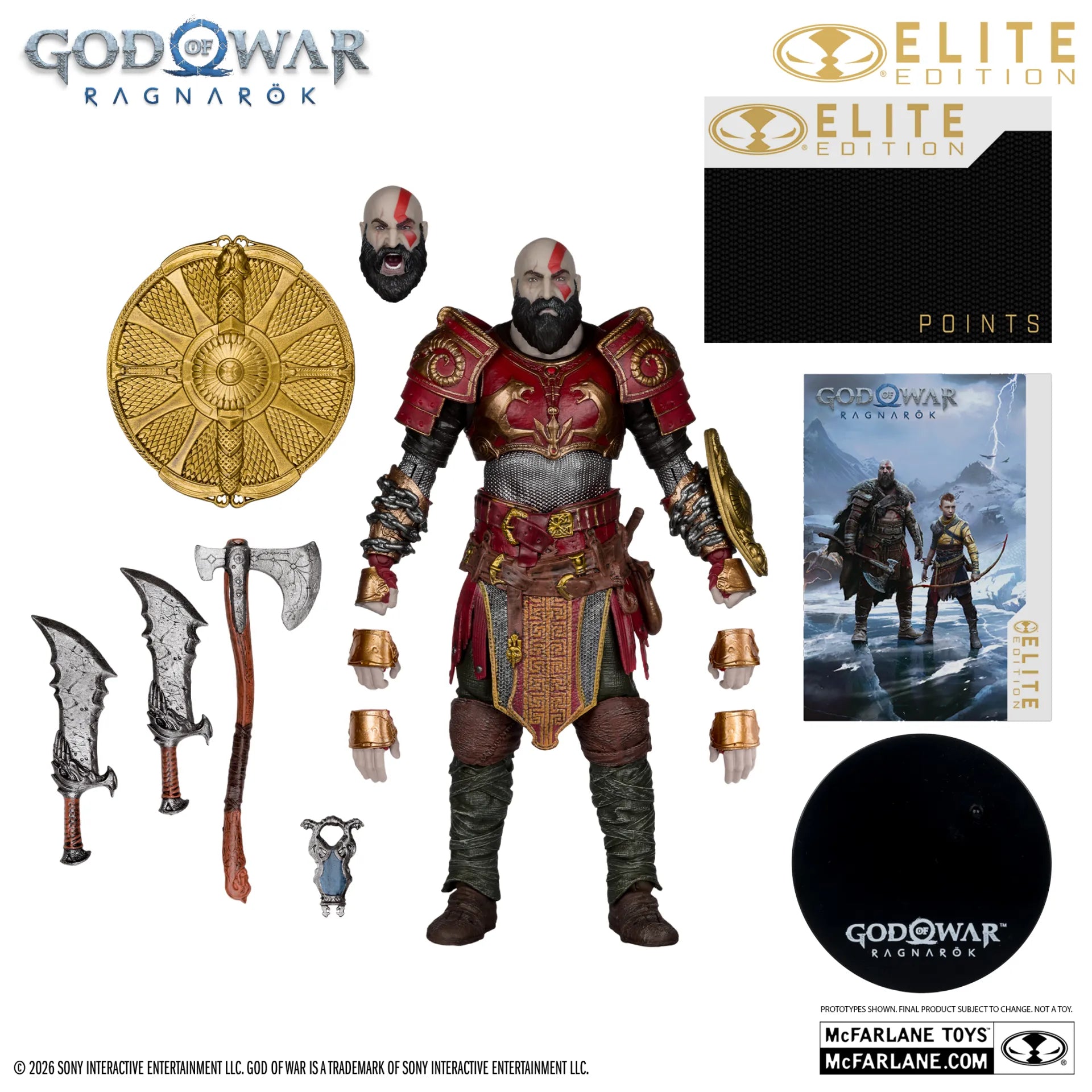 McFarlane Toys - Elite Edition - God of War: Ragnarok - Kratos (Ares Armor) #12 - 18 cm Action Figure