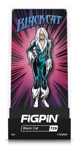 Figpin - Marvel - Black Cat #729 - Collectible Pin with Premium Display Case (Limited to 1000)