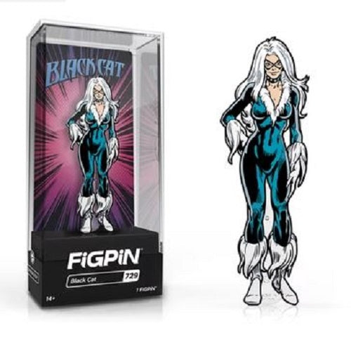 Figpin - Marvel - Black Cat #729 - Collectible Pin with Premium Display Case (Limited to 1000)