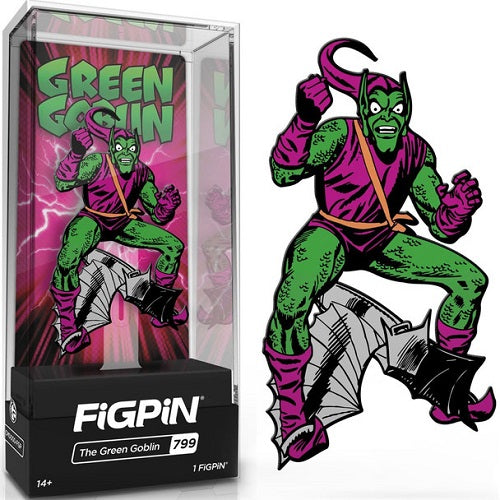 Figpin - Marvel - The Green Goblin 799 - Collectible Pin with Premium Display Case