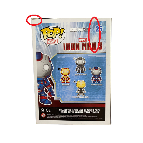 Funko - POP! - Marvel - Iron Man 3 - Iron Patriot #25 (DMG) - Vinyl Figure