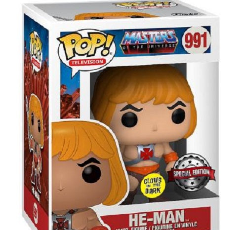 Funko POP! - Masters of the Universe - He-man 991 (Glows in the Dark) (POP TEES!, size M)