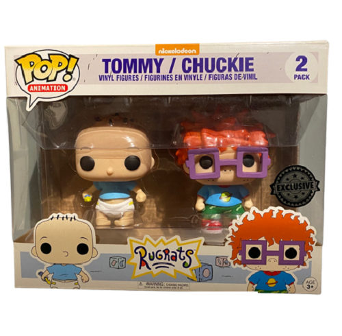 Funko - POP! - Animation - Les Razmoket - Tommy et Chuckie (Exclusivité) (Lot de 2) - Figurines en vinyle