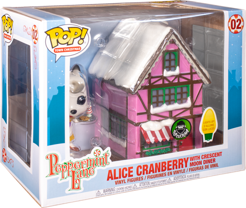 Funko - POP! - Christmas - Peppermint Lane - Alice Cranberry with Crescent Moon Diner #02 (Limited Edition) - Vinyl Figure