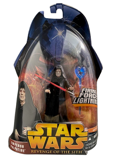 Hasbro - Star Wars - Revenge of the Sith - 3.75 - Emperor Palpatine (Firing Force Lightning) (DMG)