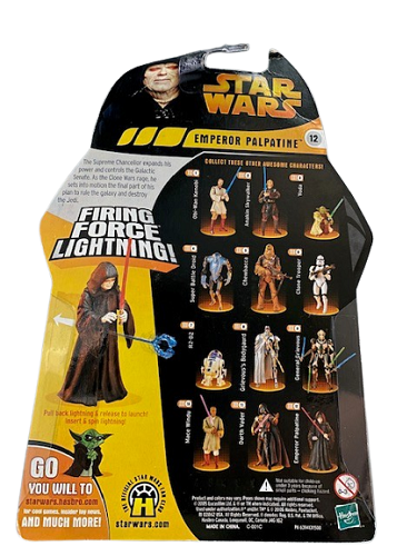 Hasbro - Star Wars - Revenge of the Sith - 3.75 - Emperor Palpatine (Firing Force Lightning) (DMG)