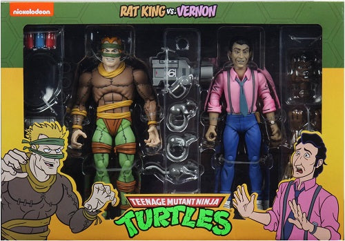 NECA - Teenage Mutant Ninja Turtles - Nickelodeon - Rat King & Vernon (Cartoon) (2-Pack)