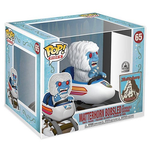 Funko - POP! Rides - Disney - Matterhorn Bobsled n° 65 (avec l'Abominable Homme des Neiges) (Exclusivité Parcs Disney) - Figurine en vinyle