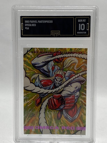 TCG - Marvel - 1993 - Marvel Masterpieces - Omega Red 54 SLAB (GMA 10)