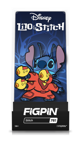 Figpin - Disney - Lilo and Stitch - Stitch #781 - Collectible Pin with Premium Display Case (Emerald City Comic Con 2021 / 1,500 units)