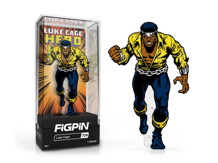 Figpin - Marvel - Luke Cage #726 - Collectible Pin with Premium Display Case (Limited to 2000)