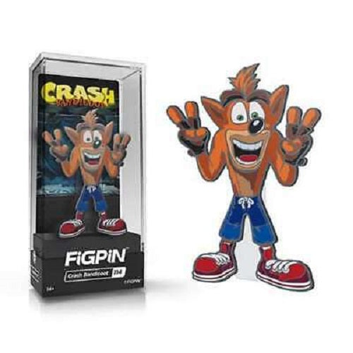 Figpin - Crash Bandicoot - Crash Bandicoot #114 - Collectible Pin with Premium Display Case (DMG) (Limited to 9990)