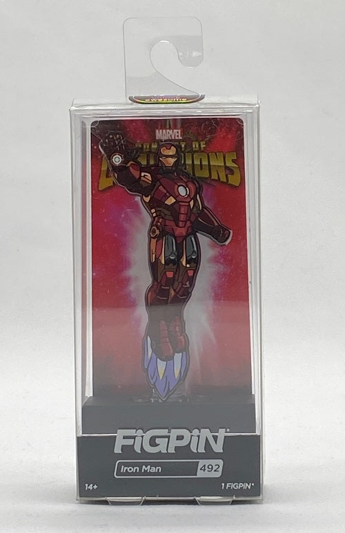 Figpin - Marvel - Contest of Champions - Ironman #492 - Collectible Pin with Premium Display Case (Limited to 5367)