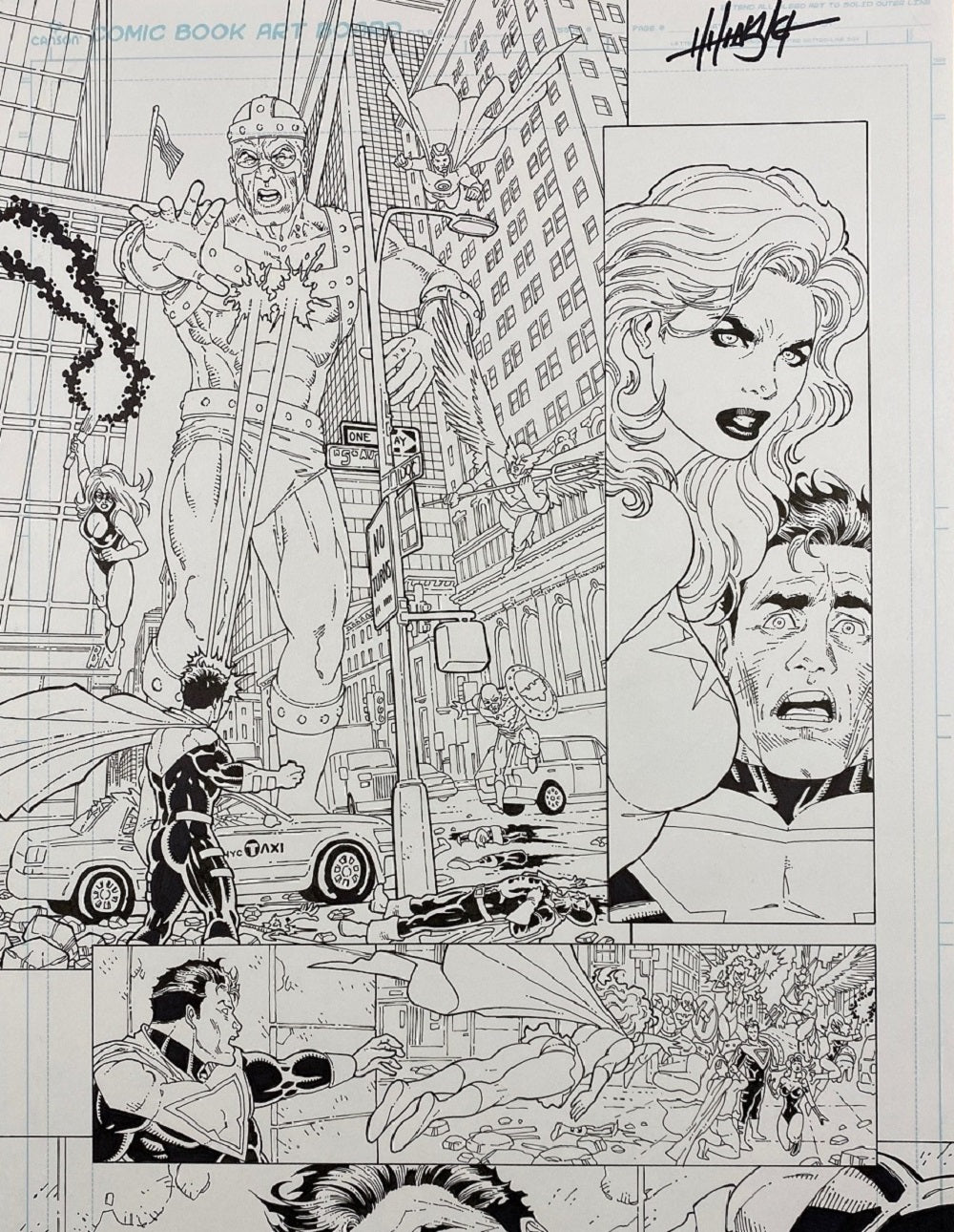 Original Comic Art - The Superiors #1 - Page 5 - Clint Hilinski
