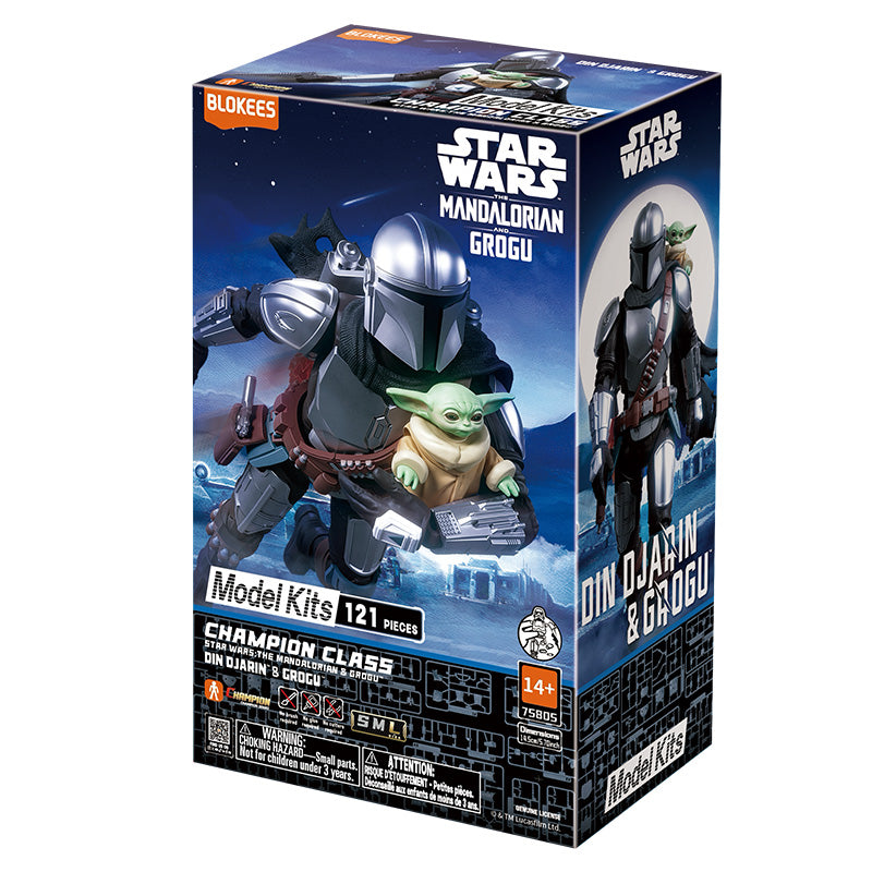 Blokees - Star Wars: The Mandalorian & Grogu - Champion Class #05 - Din Djarin & Grogu - 15 cm Modellbausatz