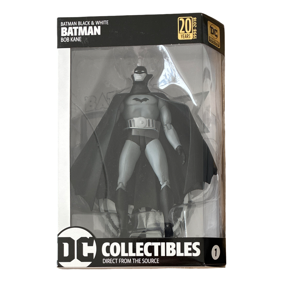 DC Collectibles - Batman: Black & White - Batman von Bob Kane (erster Auftritt) - 18 cm Actionfigur