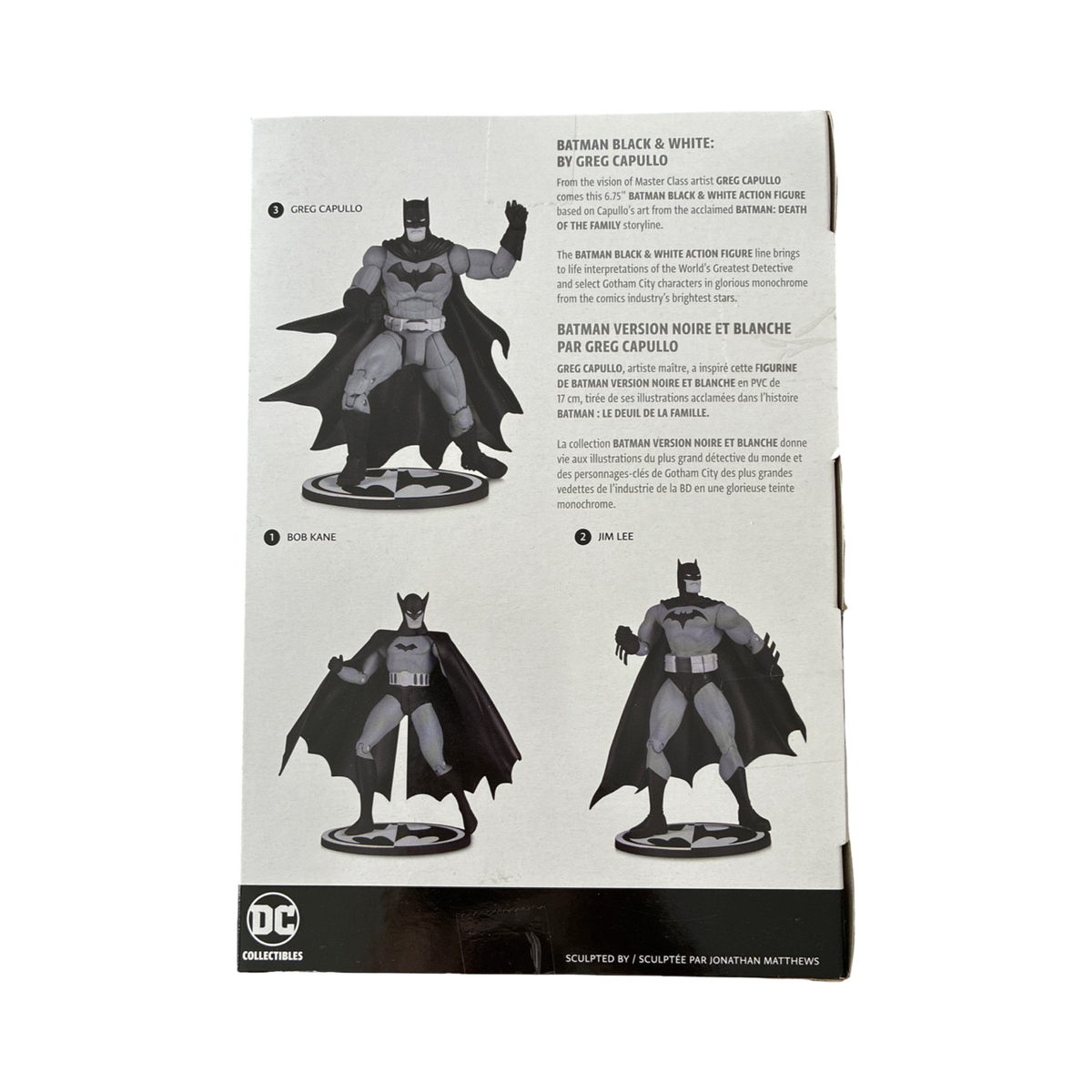 DC Collectibles – Batman: Black & White – Batman von Greg Capullo (Death of the Family) – 18-cm-Actionfigur