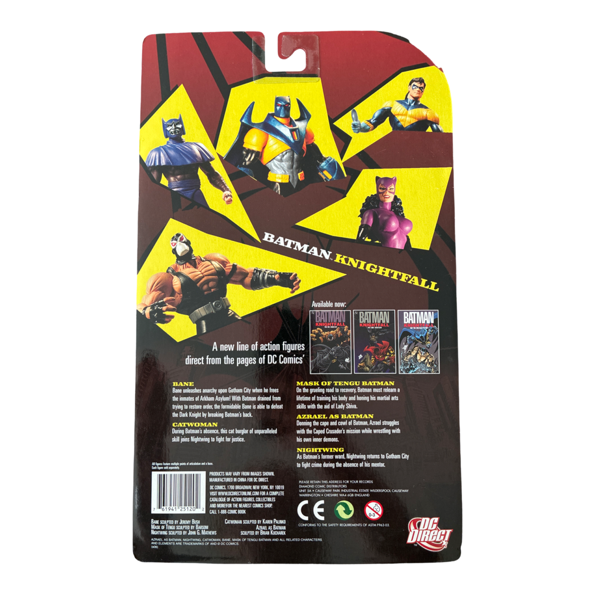 DC Direct – Batman: Knightfall – Serie 1 – Nightwing – 18 cm Actionfigur
