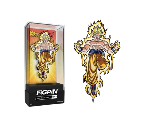 Figpin – Dragon Ball Z – Super Saiyajin Goku (1062) – Sammelnadel mit Premium-Vitrine