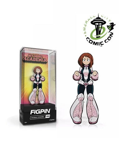 Figpin – My Hero Academia – Ochaco Uraraka 388 (Emerald City Comic Con 1/1000) – Sammelnadel mit Premium-Vitrine