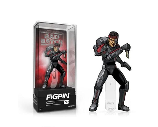 Figpin - Star Wars - The Bad Batch - Hunter (794) - Collectible Pin with Premium Display Case
