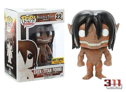 Funko - POP! - Animation - Attack on Titan - Eren (Titan Form, Hot Topic Exclusive, 2014) #22 - Vinyl Figure