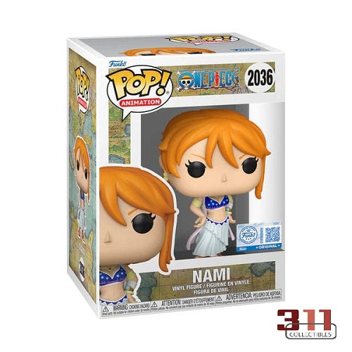 Funko - POP! - Animation - One Piece - Nami (Alabasta Arc) #2036 (Funko International Sticker) - Vinyl Figure